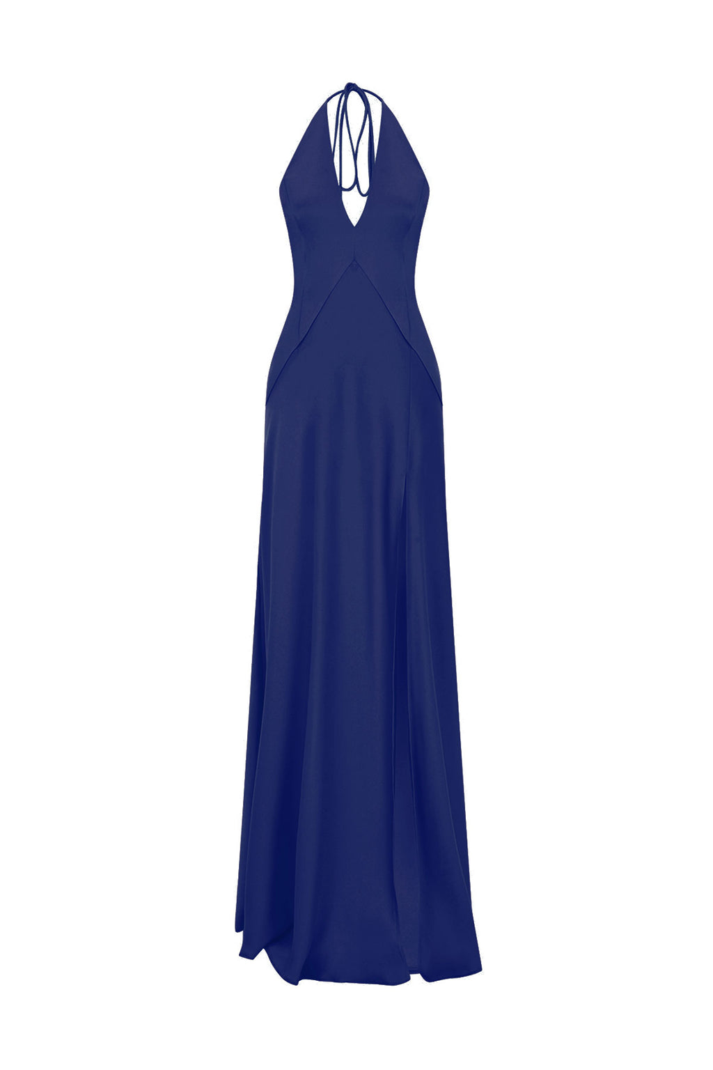 V-Neck Dark Blue Maxi Dress – Urban Muse En
