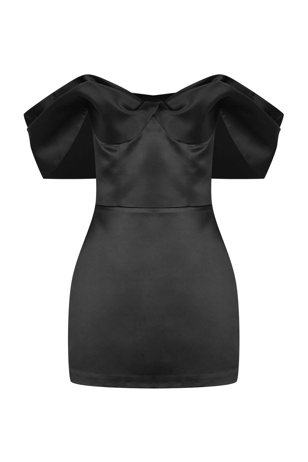 mysterious muse satin mini dress black Alba Size medium measures 28.25 gothic glam THEORY BLACK COTTON BUTTON Complete the Storybook Look:Dress Only