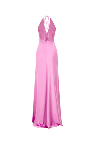 V-Neck Maxi Dress - Light Pink