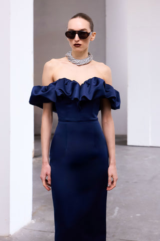 Nocturna Satin Gown