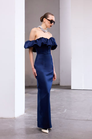 Nocturna Satin Gown