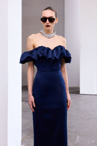 Nocturna Satin Gown