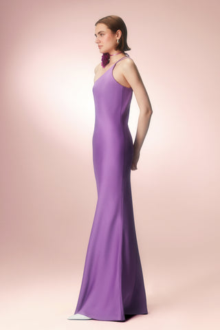 One Shoulder Maxi Dress - Lilac