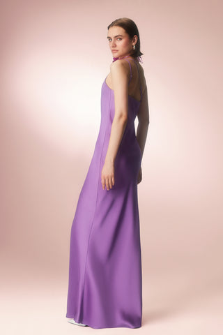 One Shoulder Maxi Dress - Lilac