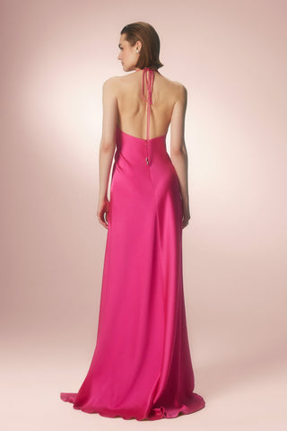 V-Neck Maxi Dress - Pink