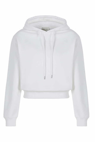 White Cotton Hoodie