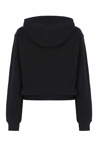 Black Cotton Hoodie