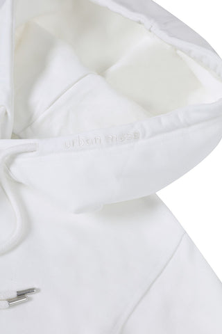 White Cotton Hoodie