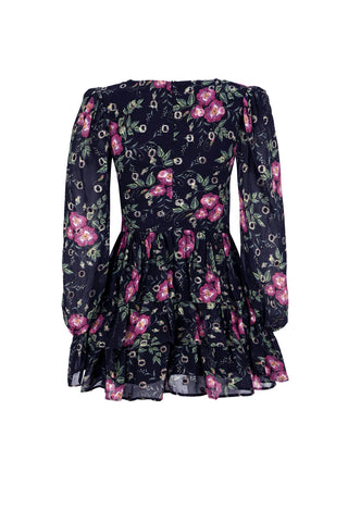 Floral-print Mini Dress - Pink